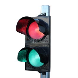 200 mm Power Ledli Kırmızı Yeşil İkili Sinyal Verici, Trafik Lambası