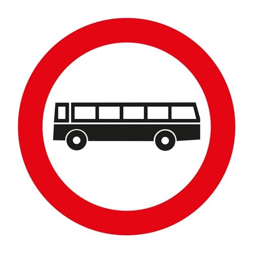 Otobüs Giremez Levhası TT-10bTrafik Tanzim İşaretleri