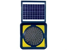 Solar Ledli Flaşör, Solar Çakar Lamba (Sarı)