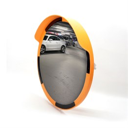 Trafik Güvenlik Aynası 60 cm Sarı-Siyah, Tümsek Ayna, Otopark AynasıTrafik Güvenlik Aynası