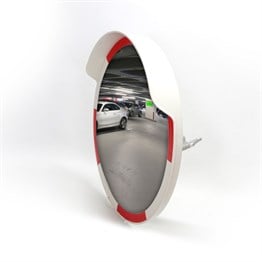 Trafik Güvenlik Aynası 60 cm ve 2 m Galvaniz Flanşlı Direk SetTrafik Güvenlik Aynası