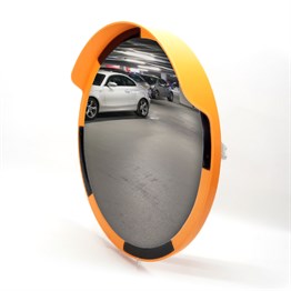 Trafik Güvenlik Aynası, 80 cm ve 2.5 m Galvaniz Flanşlı Direk SetTrafik Güvenlik Aynası