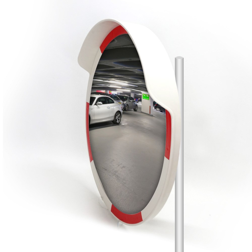 Trafik Güvenlik Aynası 60 cm ve 2.5 m Galvaniz Flanşlı Direk SetTrafik Güvenlik Aynası